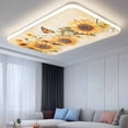 thumbnail image 2 of Sunflower Magnetic Fluorescent Light Covers for Ceiling Lights 2 x 4 Feet, Butterfly Spring Floral Retro Office Classroom Kitchen Drop Ceiling Light Covers Lighting Filters Shade Panel 1 Pack, 2 of 9