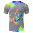 thumbnail image 3 of T-shirts Tendance pour Hommes pour l'Été Manches Courtes Col Rond Design Polyvalent Tenue Décontractée pour Toutes les Occasions, 3 of 3