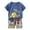 Blue, variant on Baby Boy Outfit Boys Summer Cute Cartoon Print Short Sleeve Tops Shorts Casual Suit Baby Boy Clothes Blue 18-24Months