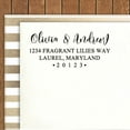 thumbnail image 3 of Printtoo Personalized Wedding Return Address Stamper Customized Self Inking Rubber Stamps, 3 of 5