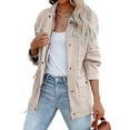 thumbnail image 2 of Sherrylily Women Lightweight Military Jacket Zip Up Buttons Utility Coat Outwear With Pockets, 2 of 4