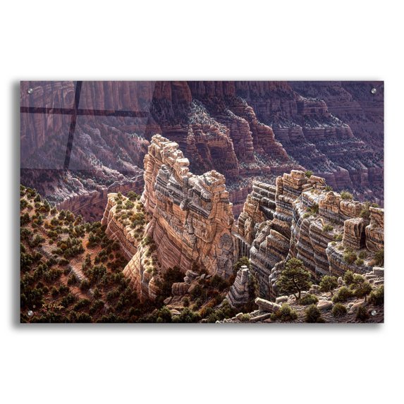 Epic Art 'Heaven's Light' by R. Hed, Acrylic Glass Wall Art, 36"x24"