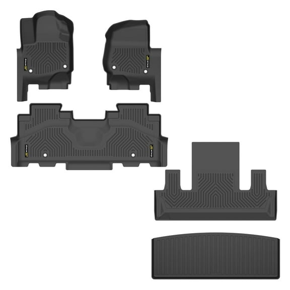 3D Floor Mats   Cargo Liner Fit for 2018-2025 Ford Expedition 2nd Row Bucket Seats