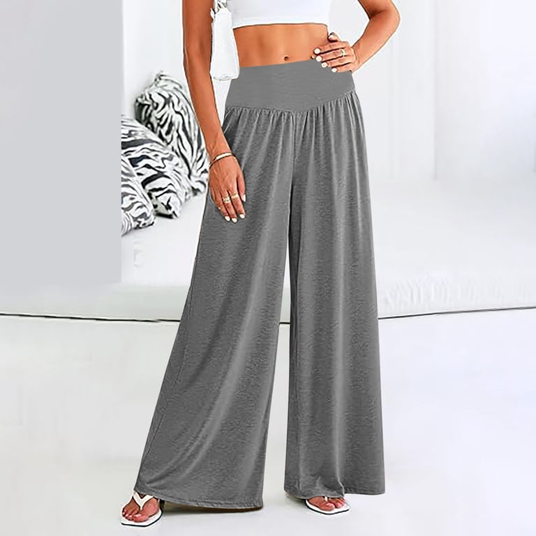 Pants for Women plus Size Women Yoga Pants Beaded Flare High Fashion Clothes  for Maternity Clothes Dress Windproof Teens Women's Sports Sweatpants Ladies  Jogging Grey S - Walmart.com