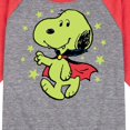 thumbnail image 3 of Peanuts - Glow In The Dark Vampire Snoopy - Toddler And Youth Raglan Graphic T-Shirt, 3 of 7