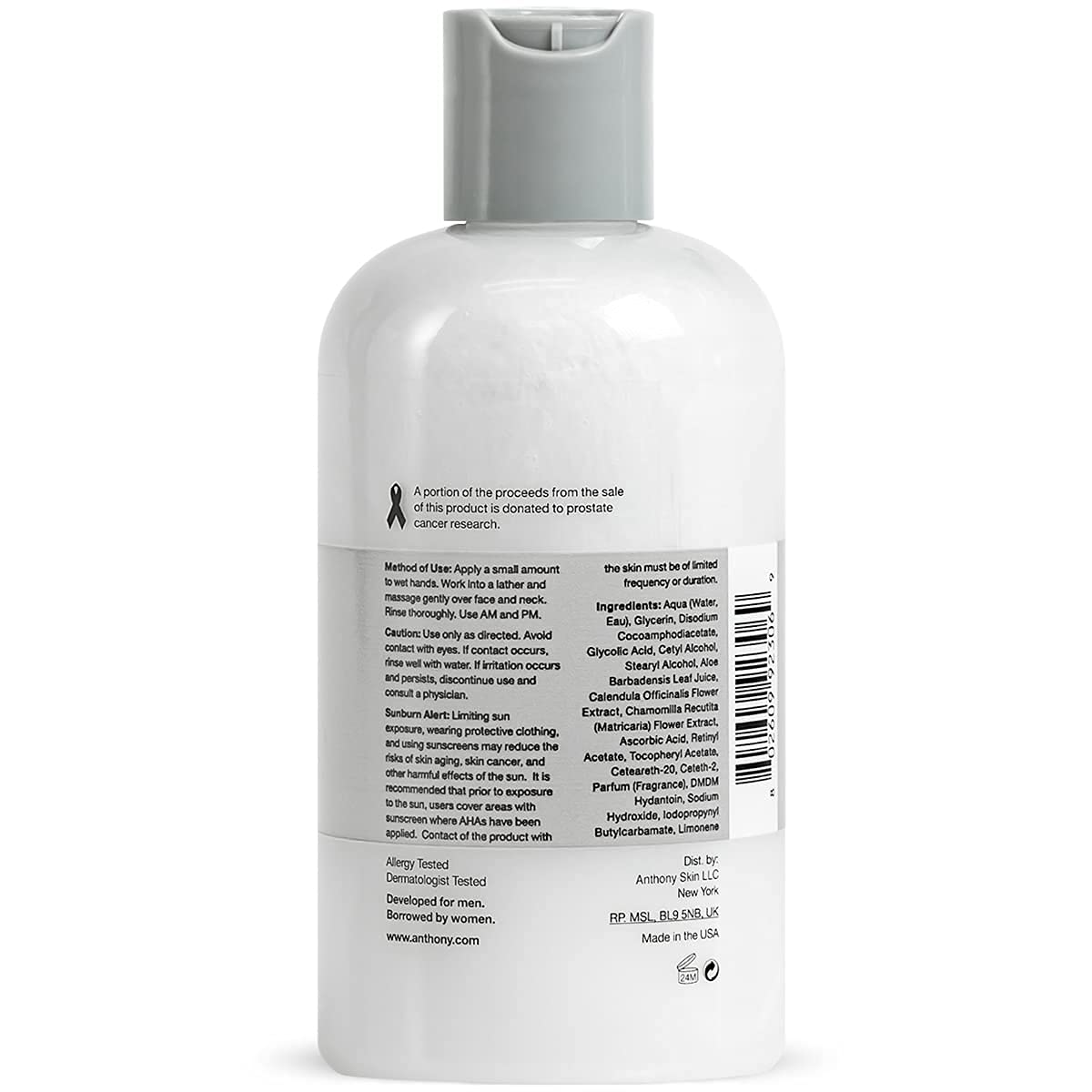 Buy Anthony Glycolic Facial Cleanser, Normal to Oily Skin 8 Fl Oz, and