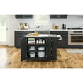 thumbnail image 3 of Homestyles Dolly Madison Wood Kitchen Cart in Black, 3 of 8