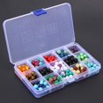 thumbnail image 4 of 410 piezas de piedras de roca de lava de cuentas de Chakra coloridas con caja para joyería DIY Likrtyny Piezas de repuesto para herramientas, 4 of 5