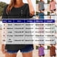 thumbnail image 4 of Camisas de encaje,Blusa de algodón para mujer, jersey de manga corta con cuello en V, top informal con botones en el bajo, ideal para el hogar y el uso diario, sopatenor, 4 of 9