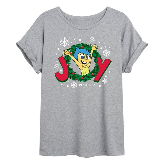 Inside Out 2 - Joy Wreath - Women's Oversized Graphic T-Shirt