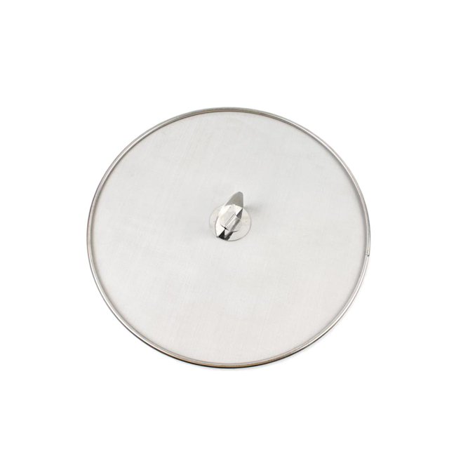 Grease Splatter Screen Pan Cover Frying Pan Stainless Steel Frying Pan Fine Mesh Stops Stove Oil Guard Pot Lid Wweixi