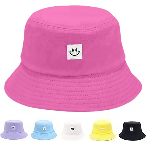Sombrero AJG de algodón para niños, protección solar, sonrisa