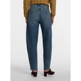 thumbnail image 4 of Scenario Women's and Women's Plus High Rise Tapered Barrel Crease Jeans, 25" Inseam, Sizes 0-28W, 4 of 7
