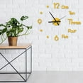thumbnail image 4 of Summer Savings Qaailabf Large Wall Clock Watch DIY Sticker Wall Clocks Pared Home Decoration Special Living Room Home Decoration Office Shop Art Decor, 4 of 6