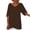 Brown, variant on Lindreshi V Neck T Shirts for Women Fashion Women Casual Short Sleeve V-Neck Cotton Irregular Tops Blouse