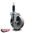 thumbnail image 2 of 5 Inch Semi Steel Swivel 1 Inch Expanding Stem Caster with Brake SCC, 2 of 2