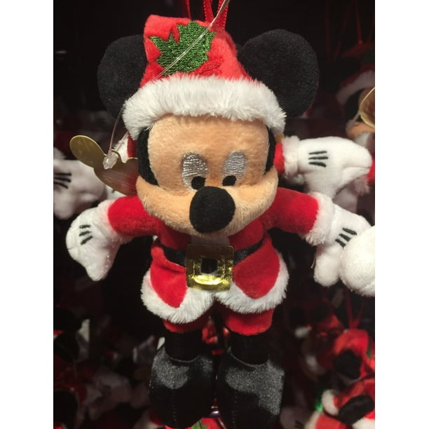 santa mickey mouse plush