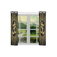 thumbnail image 3 of YUSDECOR Rideaux de Fenêtre Om et Mandala Rideaux de Cuisine Chambre 26x39 Pouces, 2 Pcs, 3 of 3