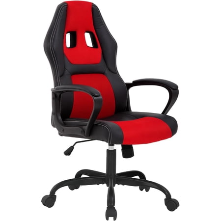 MUERE Computer Gaming Chair Ergonomic High-Back Office Chair w/Lumbar Support Adjustable Height 360-Swivel Executive Desk Chairs for Adults Racing Writing Working,Red