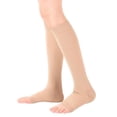 thumbnail image 1 of Medias de compresión con punta abierta Calcetines de soporte hasta la Calcetines de compresión de nailon que apoyan la circulación para correr SG, 1 of 8