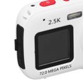 thumbnail image 3 of Yajisi Ultra HD Dual Screen Digital Camera, 72MP 2.5K Pocket Selfie Camera with 16X Digital Zoom, Auto Focus Vlogging Camera for Travel, White (2.4-inch / 6.1 cm Main Screen), 3 of 5