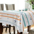thumbnail image 5 of Yayeee Tablecloths 60" x 60" Rectangle Wrinkle Resistant Party Table Cover, Cute Nautical Pattern, 5 of 8