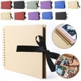 thumbnail image 1 of Sentmoon Scrapbook Coil Bow Ribbon Circlip Flip Page DIY Album Manual Creative Photo Organizer Decorative Memory Craft Tools for Artistic Storage Personal Keepsakes Gifts, 1 of 9