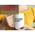 thumbnail image 7 of Funny Jokes Coffee Mug 15 Oz White - I'm just here to establish an - Witty Sarcastic Joke Comedy Sarcastic Humor Inappropriate Pun Laugh for Men Women Friend, 7 of 7