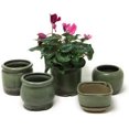 thumbnail image 5 of Premium Succulent Planter Cache Pot Ceramic with Decorative Patina Glaze, 5 of 6