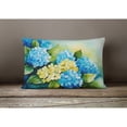thumbnail image 4 of Hydrangeas in Watercolor Fabric Decorative Pillow 12 in x 16 in, 4 of 4