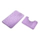 thumbnail image 2 of Juego de Alfombras de Baño | Alfombrilla de Espuma y Cojín para Inodoro | Microfibra Suave y Absorbente con Relleno de Espuma Gruesa | Base Antideslizante | Lavable a Máquina | Cómoda Alfombrilla par, 2 of 2