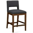 thumbnail image 2 of Home Square Fabric Counter Stool in Dark Gray Finish - Set of 3, 2 of 9