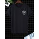 thumbnail image 2 of Camisetas casuales de manga corta con cuello redondo y estampado de cartas de juego para hombre, ideales para verano y tiempo libre., 2 of 7