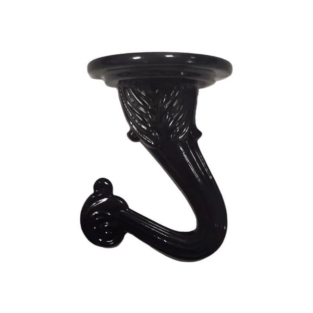 Swag Hook LIVING ACCENTS, zinc negro, 3,8 cm, paquete de 2