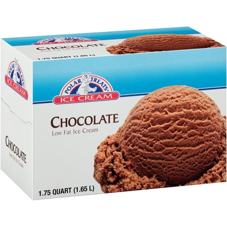 Polar Treats Chocolate Low Fat ice Cream 1.75 qt. Carton - Walmart.com