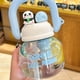 thumbnail image 4 of Vaso De Plástico Botella de agua portátil de 800 ml con dos puertos para beber, de policarbonato azul, para deportes al aire libre (1 unidad) JASKFLY, 4 of 9
