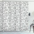 thumbnail image 1 of Ambesonne Grey Shower Curtain, Abstract Art Modern, 69"Wx84"L, White Grey, 1 of 3