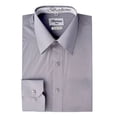 thumbnail image 2 of Berlioni Mens Slim-Fit Dress Shirt Button-down Long Sleeve Point Collar Shirt, 2 of 2