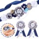 thumbnail image 1 of Brazalete para baby shower de Fangleland Space Mom to Be con papá, ramillete, 1 of 6