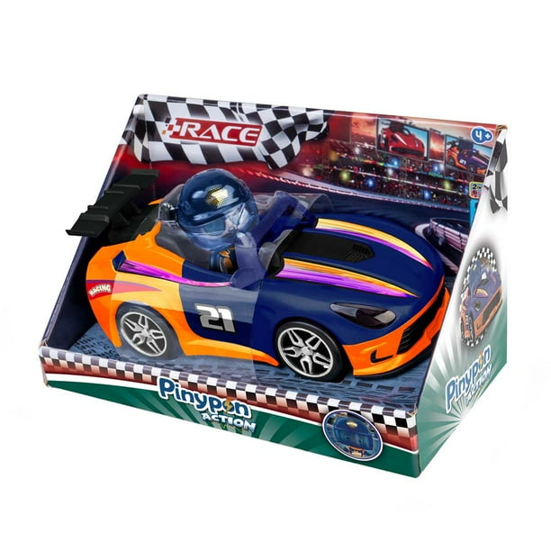 Pinypon Action Coche de Carreras Azul
