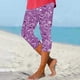 thumbnail image 2 of Pantalones de Yoga de Mujer Capris Impreso Casual Elástico, Pantalones de Yoga de Mujer de Cintura Alta para Todo el Uso de Temporada, 2 of 4