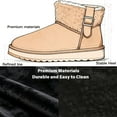 thumbnail image 2 of BERANMEY Winter Boots for Women Comfortable Slip On Faux Fur Suede Warm Snow Ankle Boots Outdoor Shoes, 2 of 8