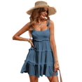 thumbnail image 1 of Vestido Narecte Summer Cami Beach, bohemio, invitada a boda, mujer, talla S, 1 of 7