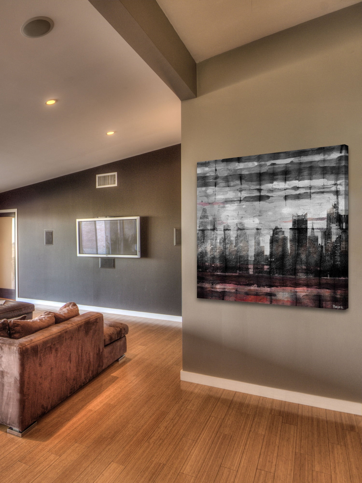 Parvez Taj "Bold City" Print on Canvas