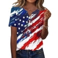 thumbnail image 2 of USA 250th Anniversary T Shirts for Celebrate Anniversary of America Patriotic Veteran Tee America 250 Merchandise Short-Sleeved Top for Woman, 2 of 5