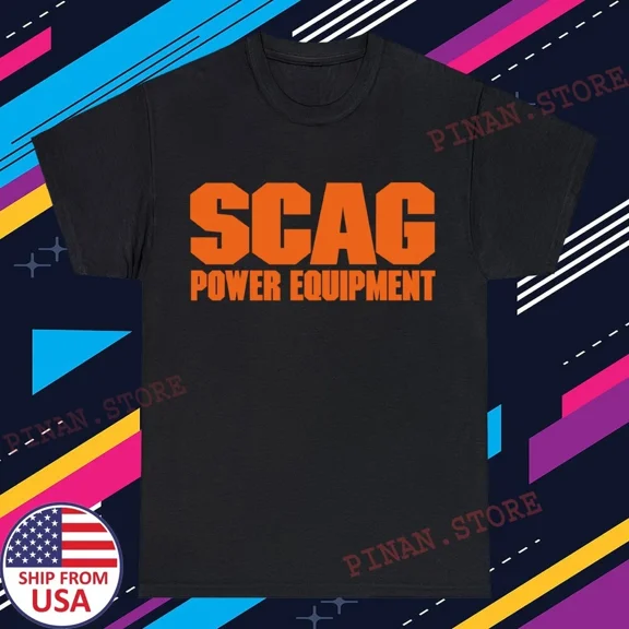 Reprint Rare SCAG Power Equipment Men's Black Navy Size S-5XL