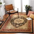 thumbnail image 2 of SAFAVIEH Lyndhurst Miranda Floral Area Rug, Black/Red, 5'3" x 7'6", 2 of 8