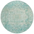 thumbnail image 2 of Addison Rugs Chantille Indoor/Outdoor Traditional Global Teal Machine Washable Round Rug, 8' x 8', 2 of 7