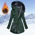 thumbnail image 4 of Towmus Winter Coats for Women Plus Size Quilted Puffer Down Fleece Warm Thicken Hooded Parka Jacket Pocket Zip Padded Outerwear, 4 of 8