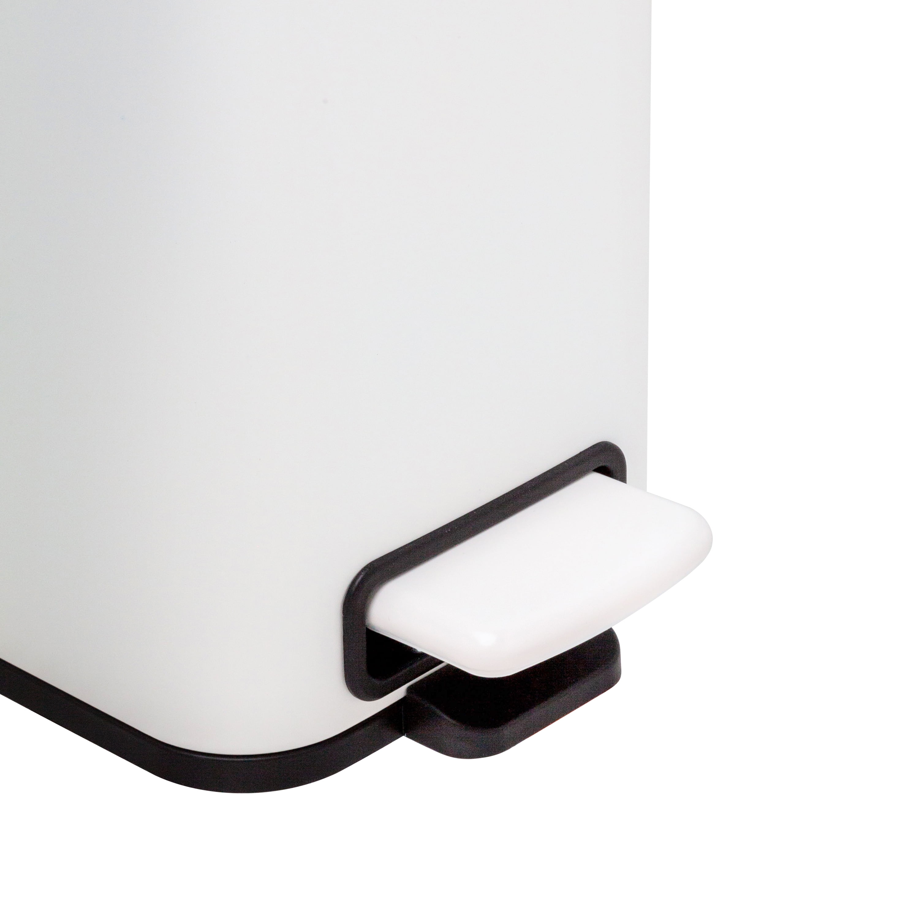 Qualiazero Trash Can, 1.3 Gallon Slim Step On Bathroom Trash
